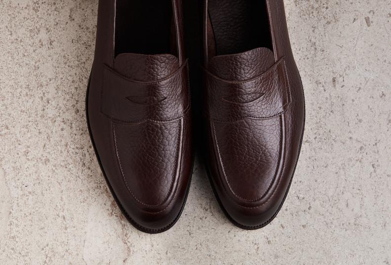 Edward Green Piccadilly Unlined 184 Last — Dark Brown London Grain