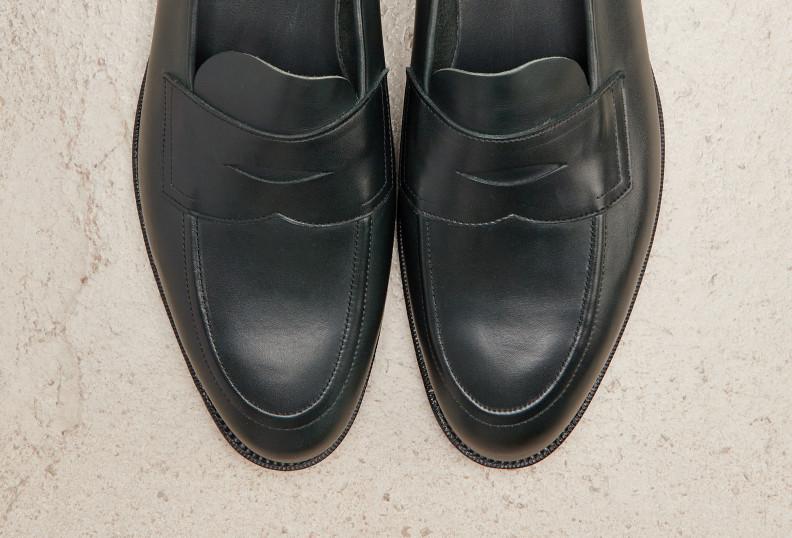 Edward Green Piccadilly Unlined 184 Last — Green Delapre With Slim Leather Soles