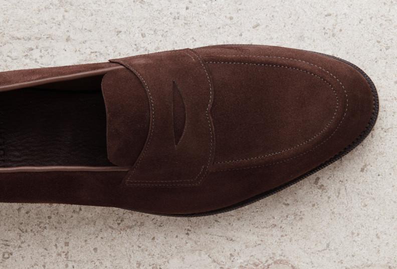 Edward Green Piccadilly Unlined 184 Last — Mink Suede