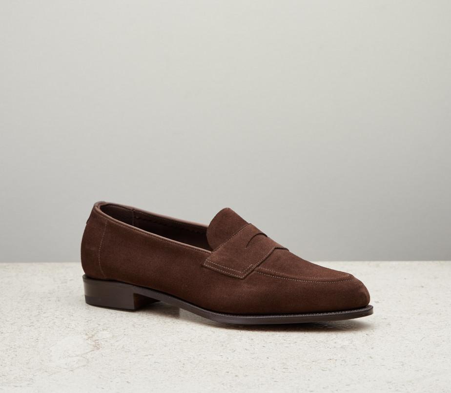 edward green Piccadilly Unlined 184 Last — mink suede