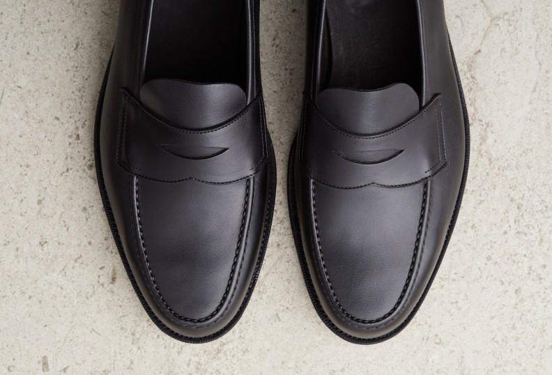 Edward Green Pimlico Unlined 125 Last — Black Delapre With Slim Leather Soles