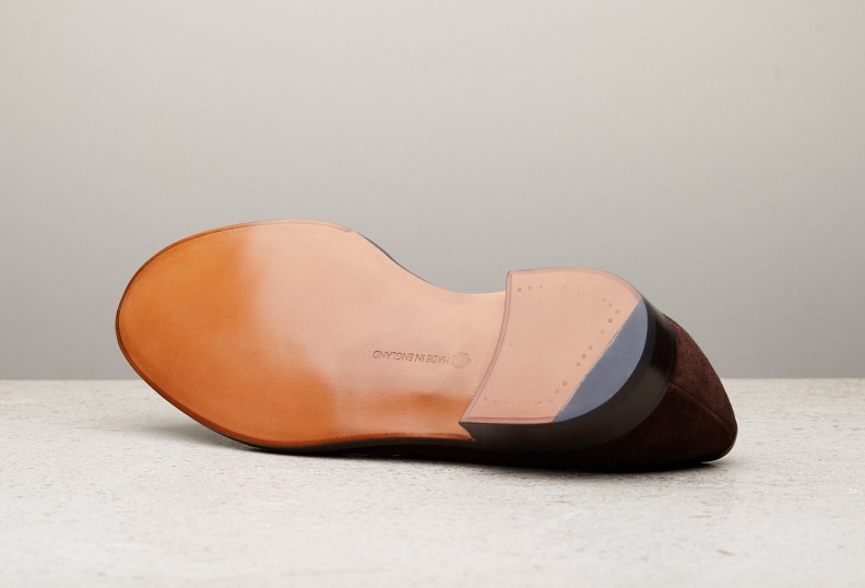 Edward Green Pimlico Unlined 125 Last — Mink Suede With Slim Leather Soles