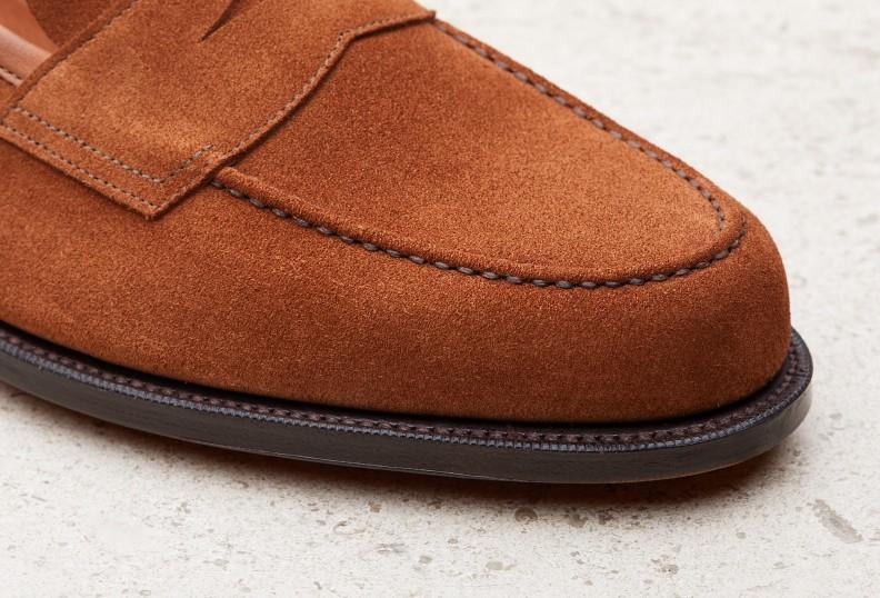 Edward Green Pimlico Unlined 125 Last — Snuff Suede With Slim Leather Soles