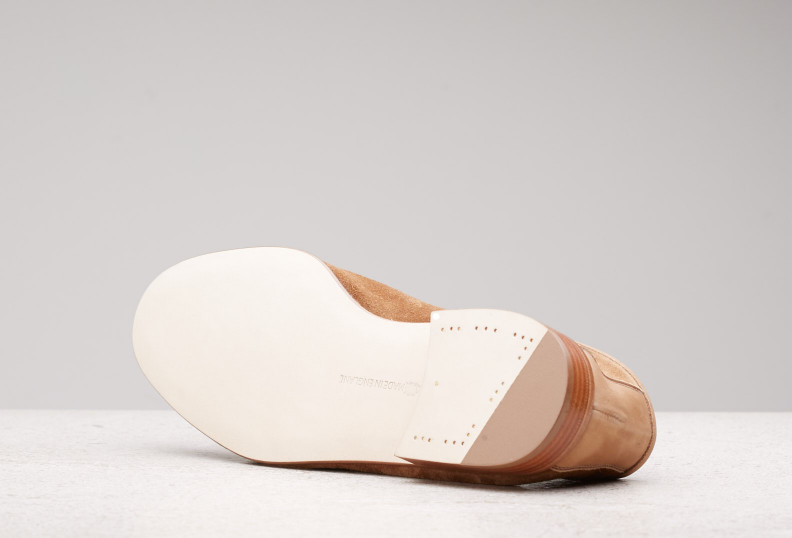 Edward Green Polperro 389 Last — Mace Baby Calf Suede With Flexible Leather Soles