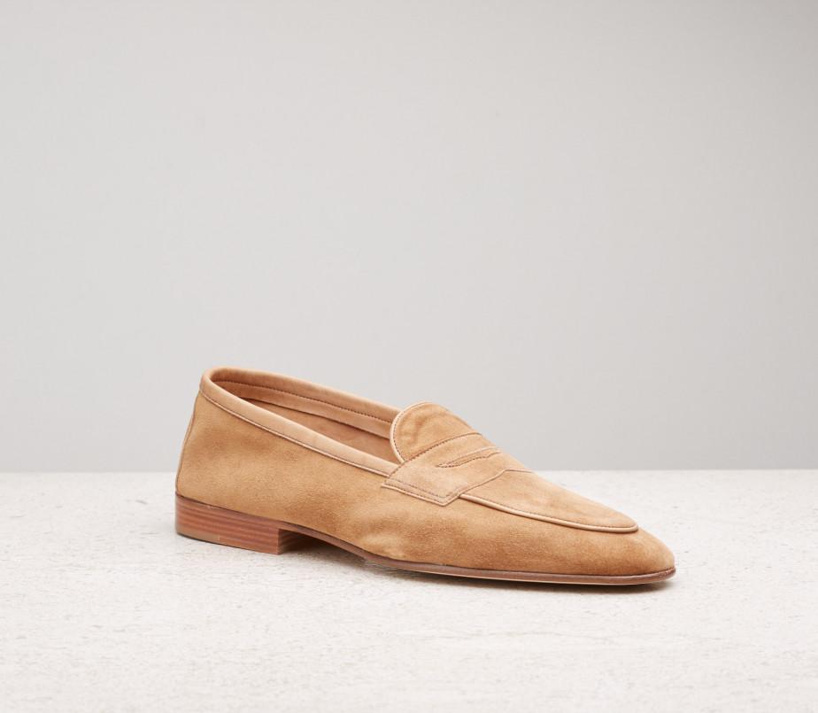 edward green Polperro 389 last — mace baby calf suede with flexible leather soles