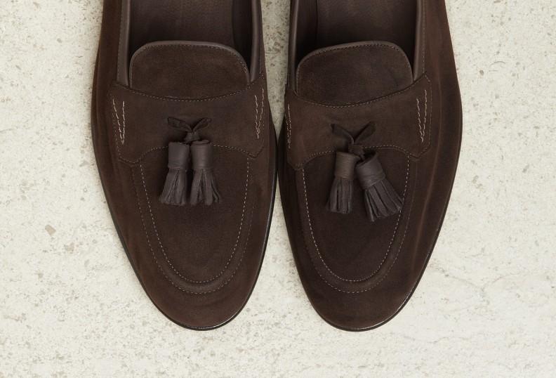 Edward Green Portland 389 Last — Espresso Baby Calf Suede