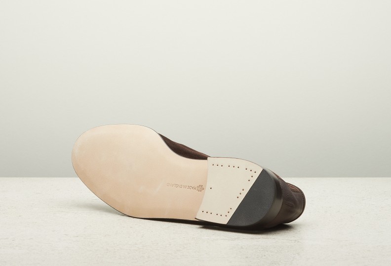 Edward Green Portland 389 Last — Espresso Baby Calf Suede