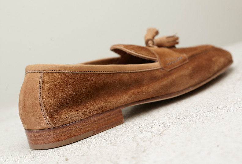 Edward Green Portland 389 Last — Mace Baby Calf Suede With Flexible Leather Soles