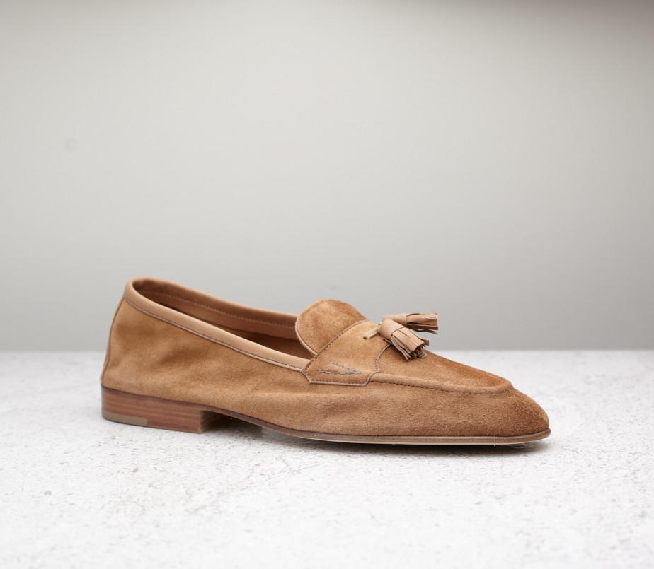 edward green Portland 389 last — mace baby calf suede with flexible leather soles