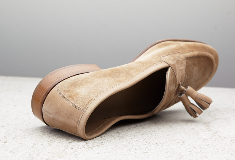 Edward Green Portland 389 Last — Sand Baby Calf Suede With Leather Soles