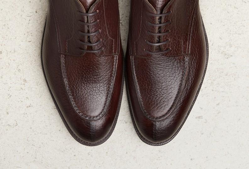 Edward Green Zlin 202 Last — Dark Brown London Grain With Dainite Rubber Soles