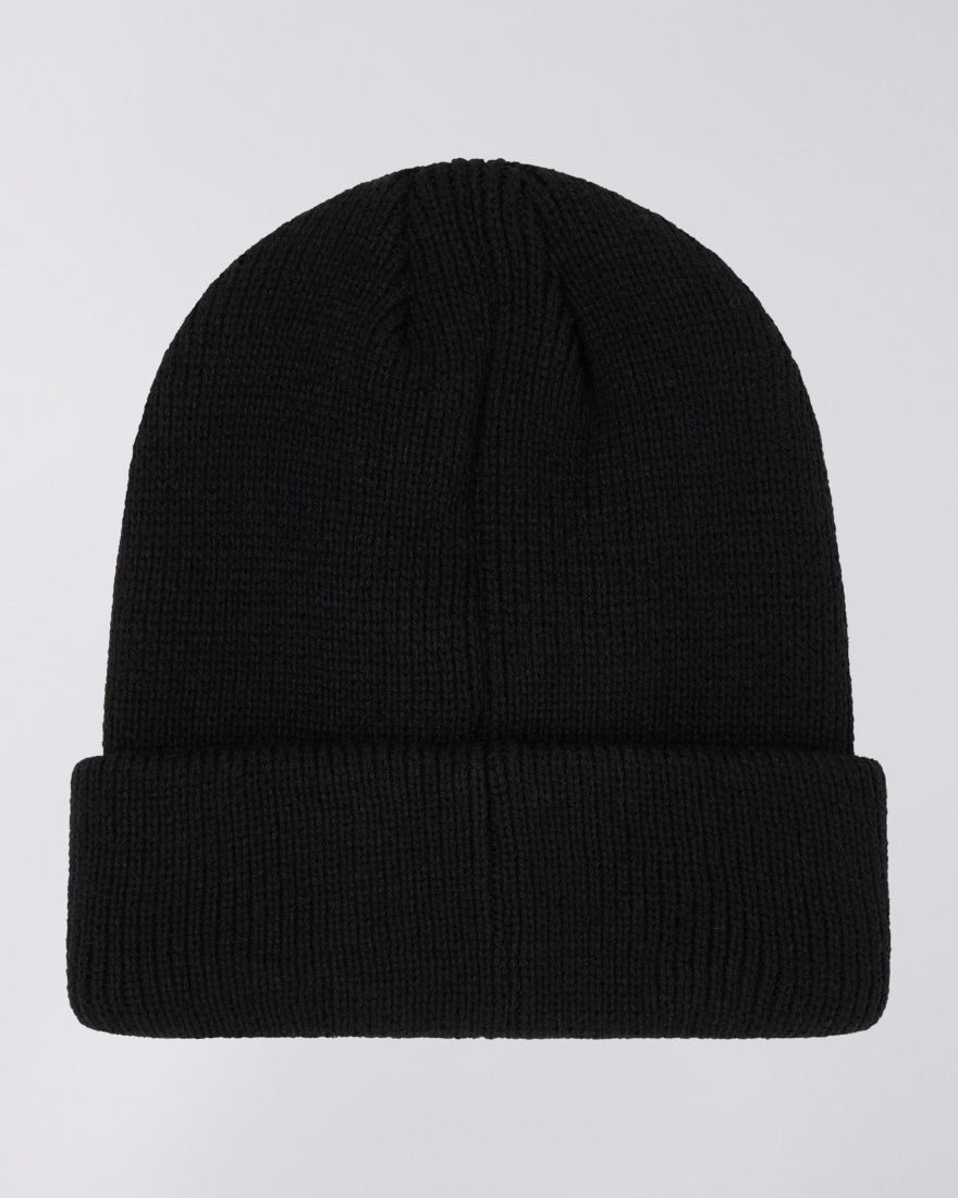 EDWIN 3D Katakana Beanie Black