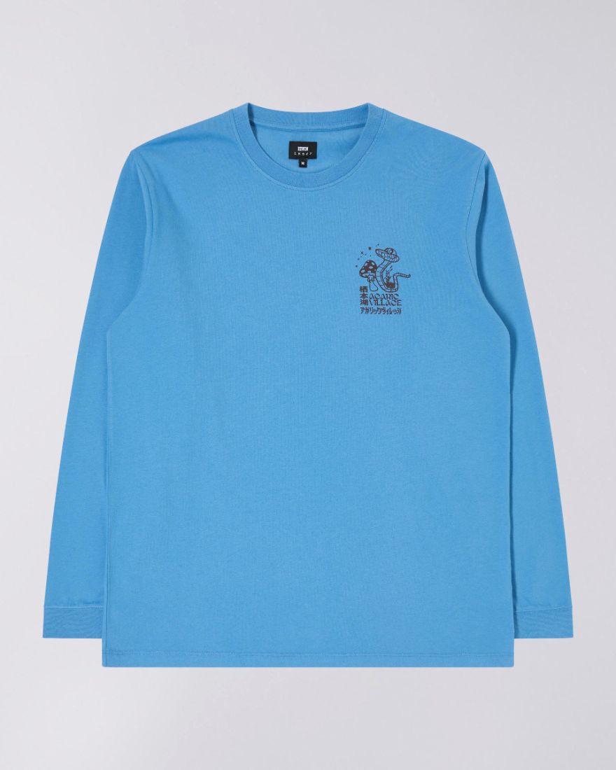 EDWIN Agaric Village T-Shirt LS garment washed