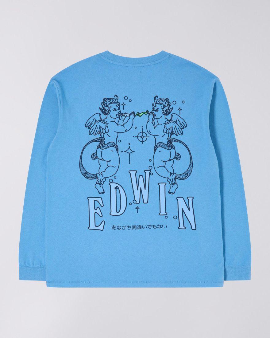 EDWIN Angels T-Shirt LS Garment Washed