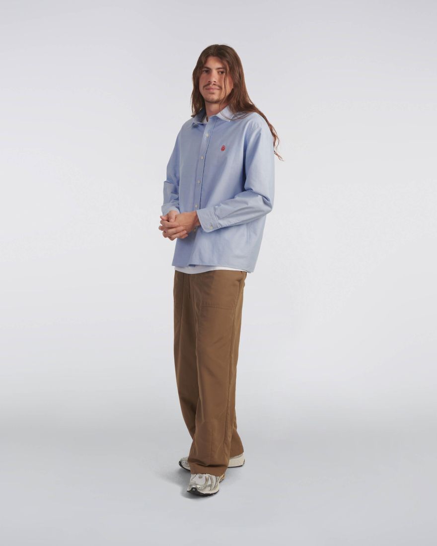 EDWIN Big Ox-Shirt LS Blue