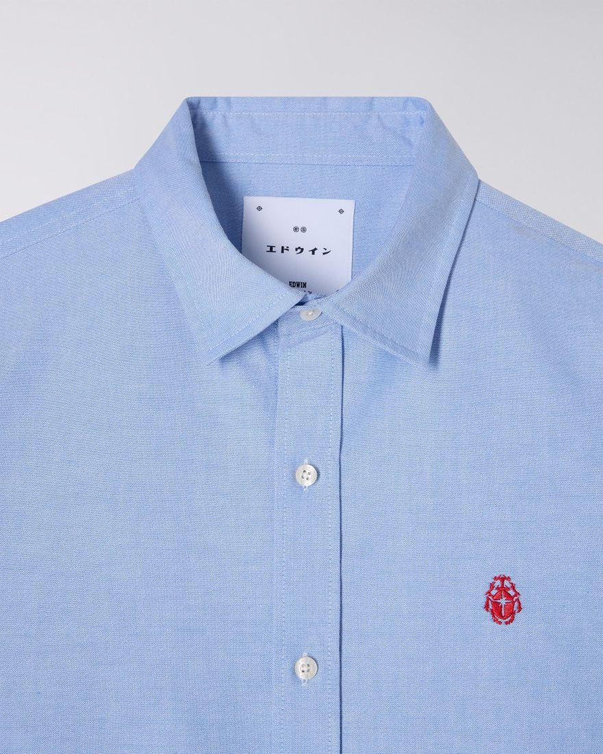 EDWIN Big Ox-Shirt LS Blue