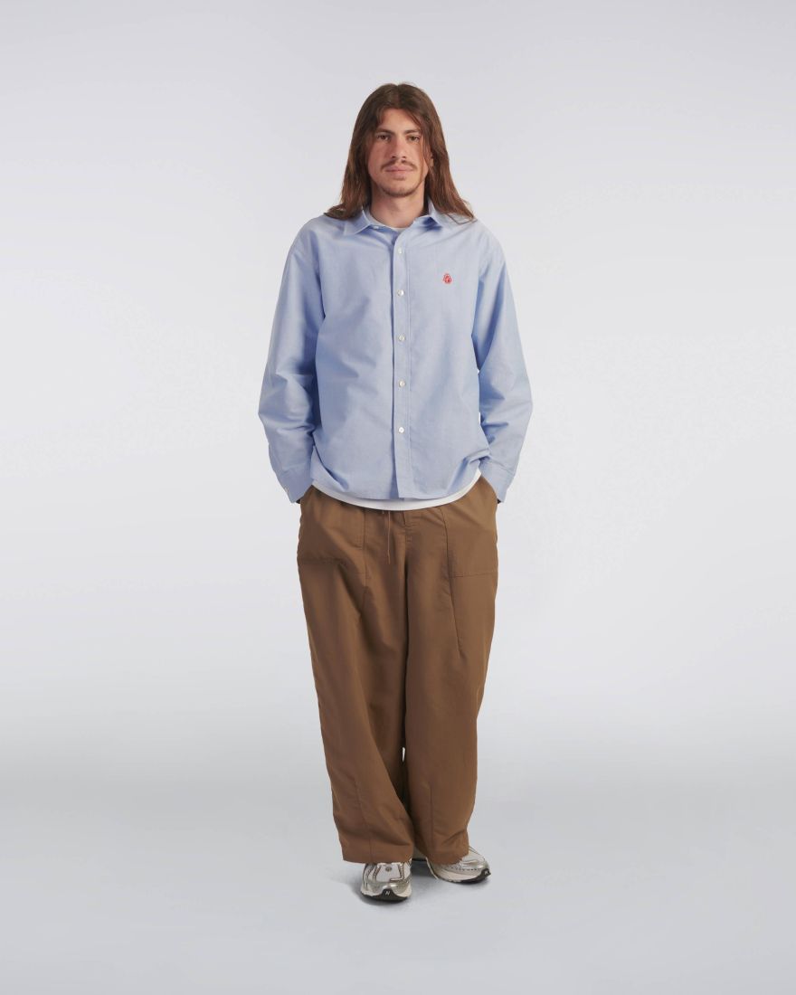 EDWIN Big Ox-Shirt LS Blue