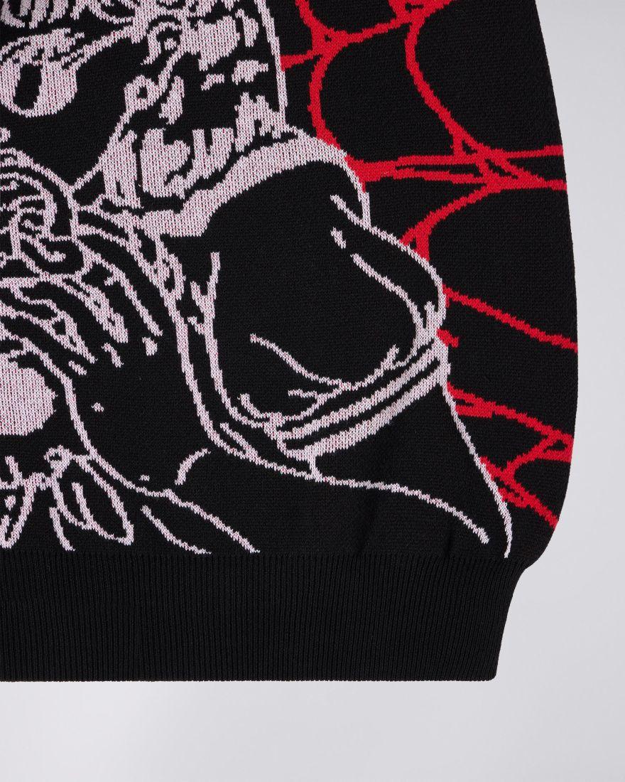 EDWIN Black Widow Sweater Black