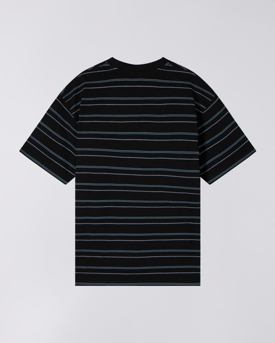EDWIN Bolton T-Shirt Black / Blue