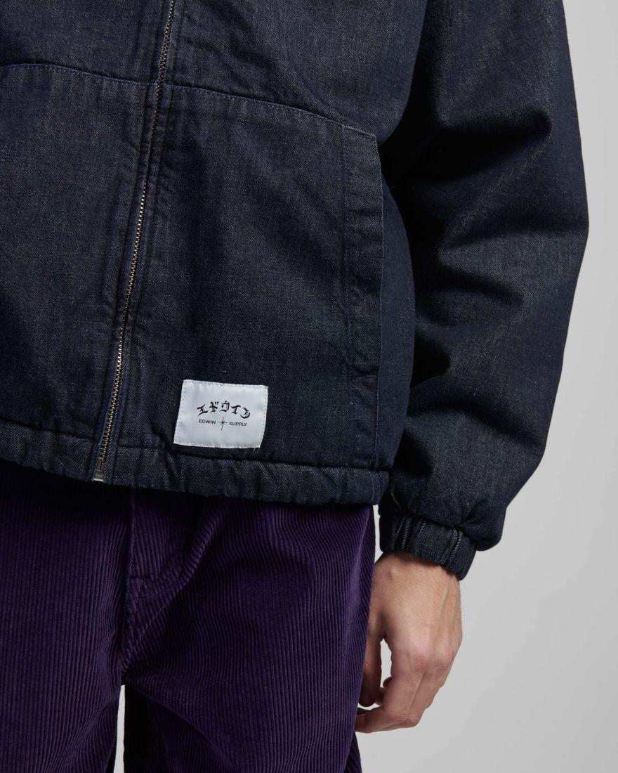 EDWIN Daimon Hooded Jacket Lined Rinsed