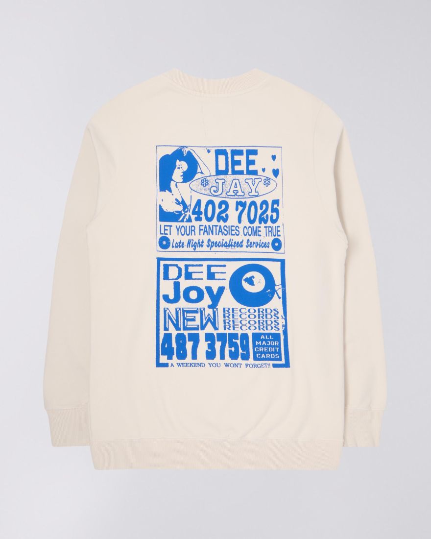 EDWIN Deejay Service Crew Sweat Garment Washed