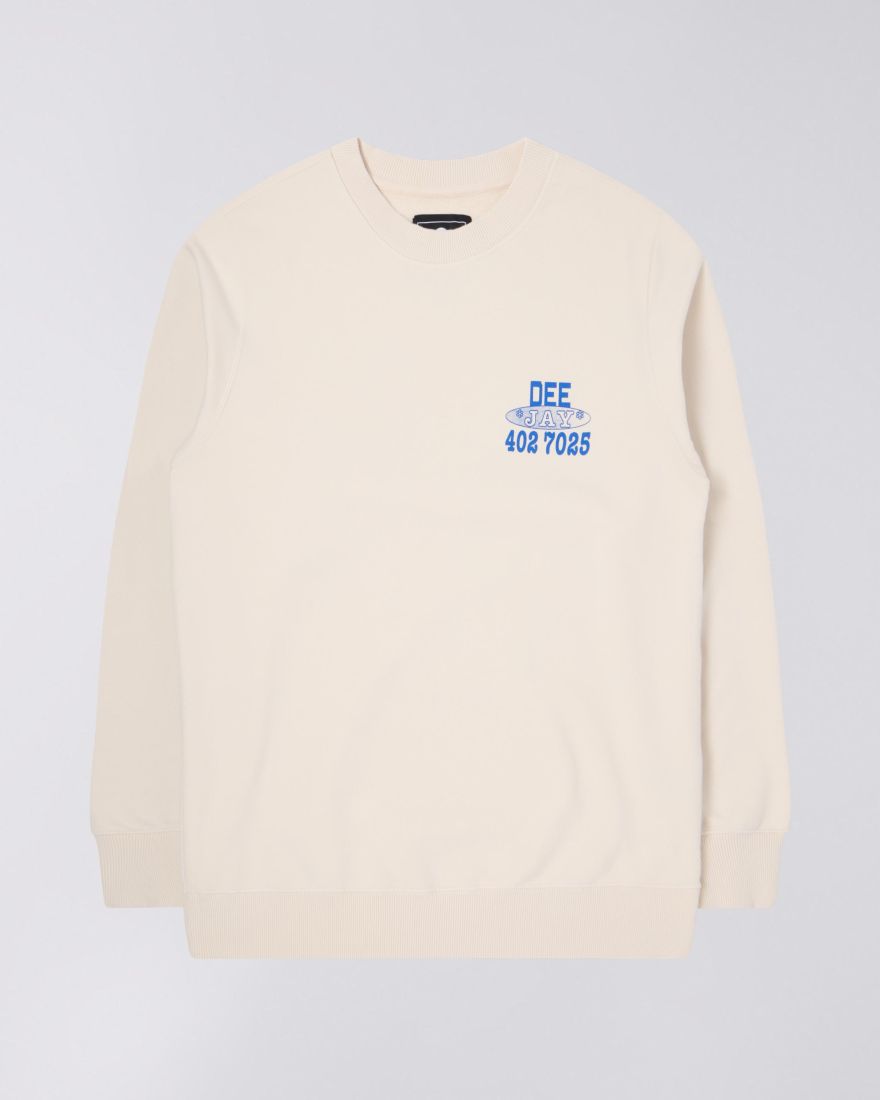 EDWIN Deejay Service Crew Sweat garment washed