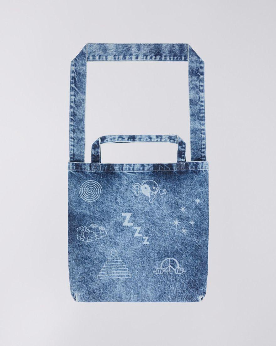 EDWIN Denim Tote Bag cloub bleach AOL ZZZEN wash