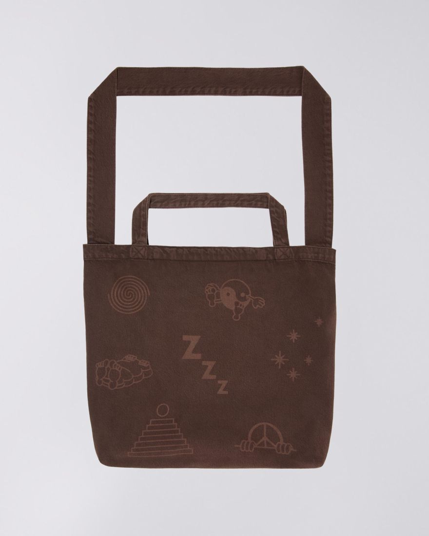 EDWIN Denim Tote Bag Tawny AOL ZZZEN Wash