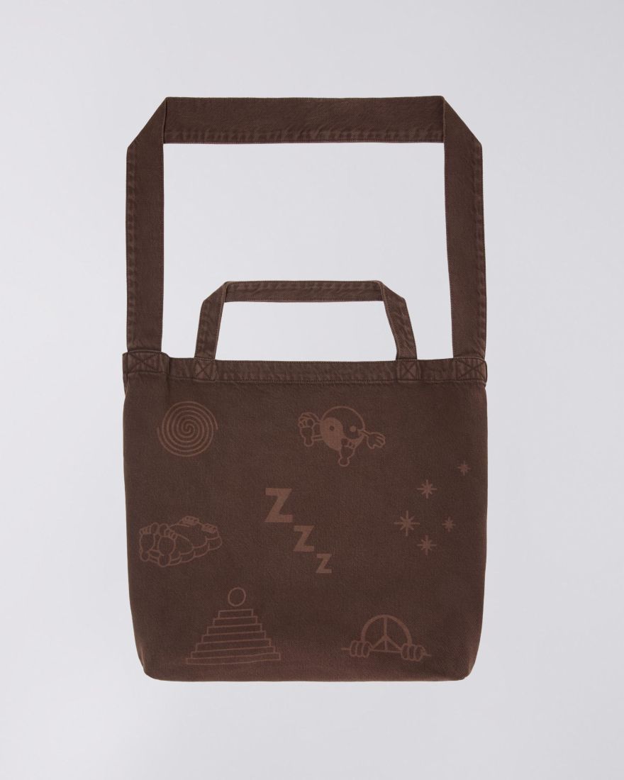 EDWIN Denim Tote Bag tawny AOL ZZZEN wash
