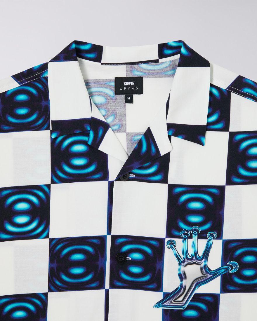 EDWIN Digital Check Shirt LS Garment Washed