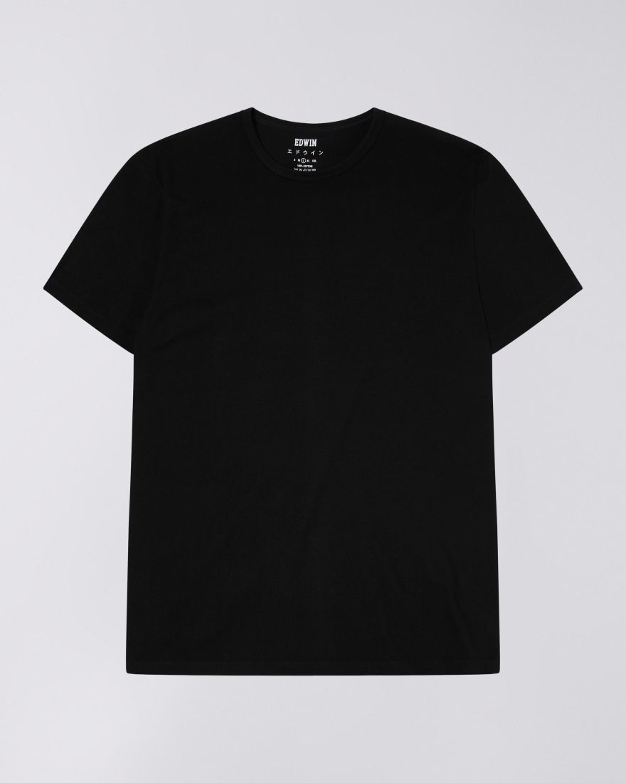 EDWIN Double Pack T-Shirt Black