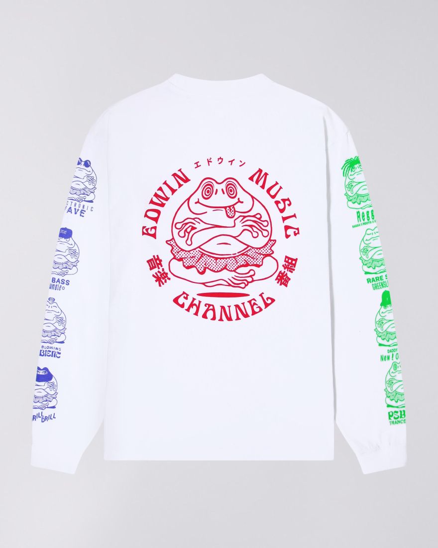 EDWIN Edwin Music Channel T-Shirt LS White