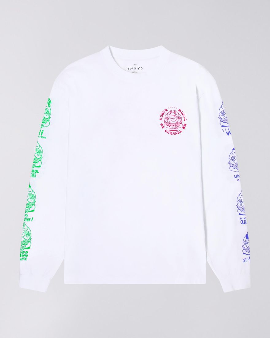 EDWIN Edwin Music Channel T-Shirt LS White