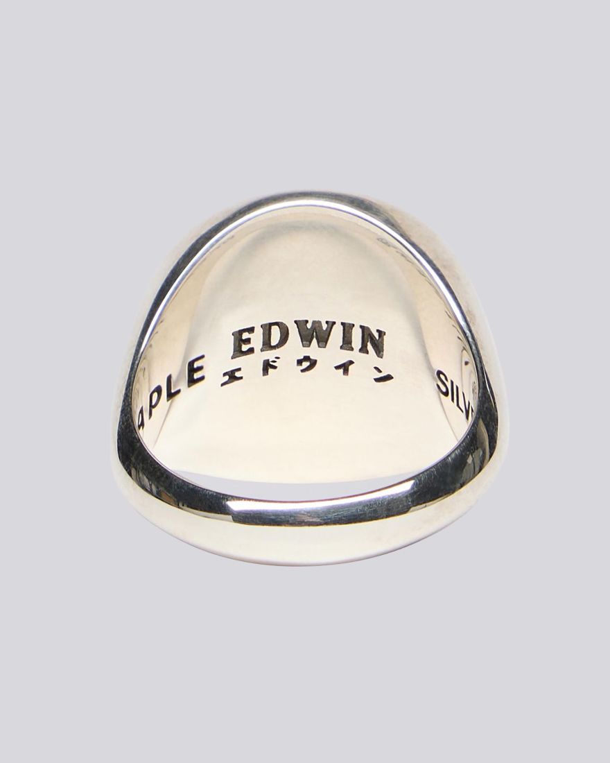 EDWIN EDWIN X Maple Signet Ring Silver