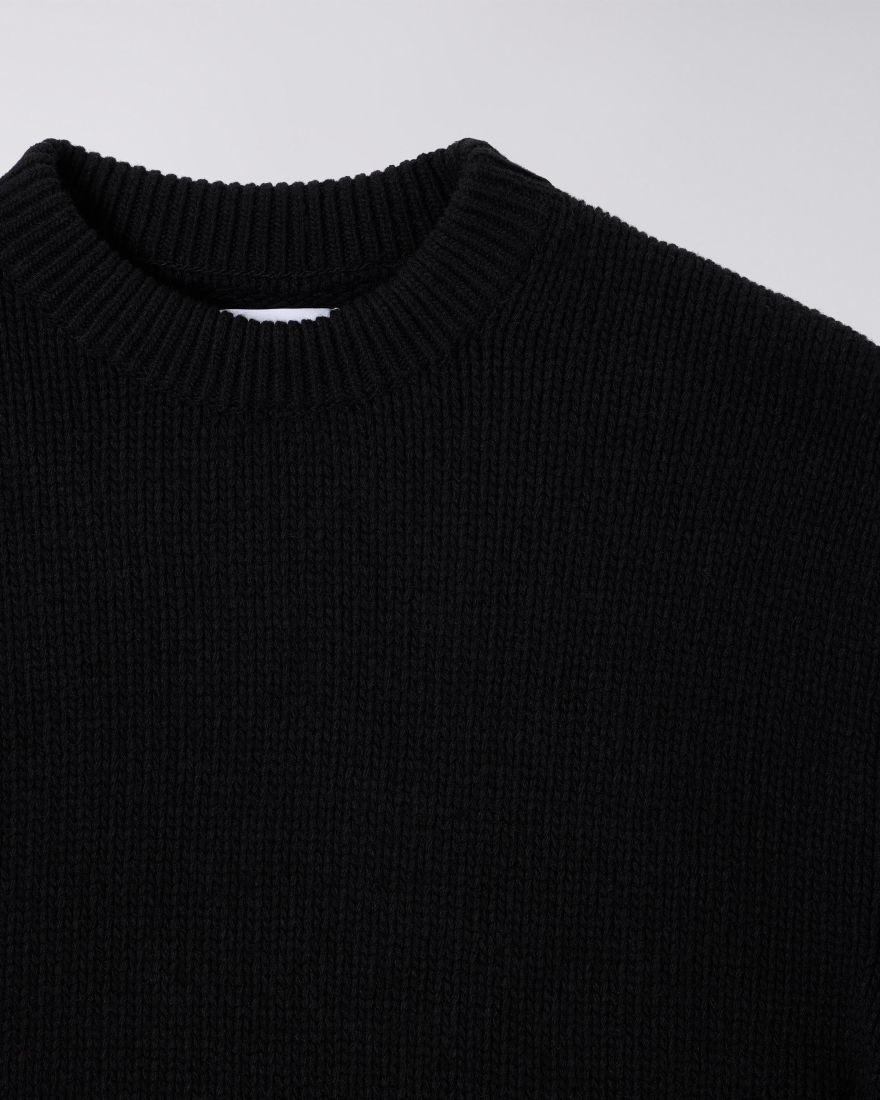 EDWIN Ellis Sweater Black / Baltic