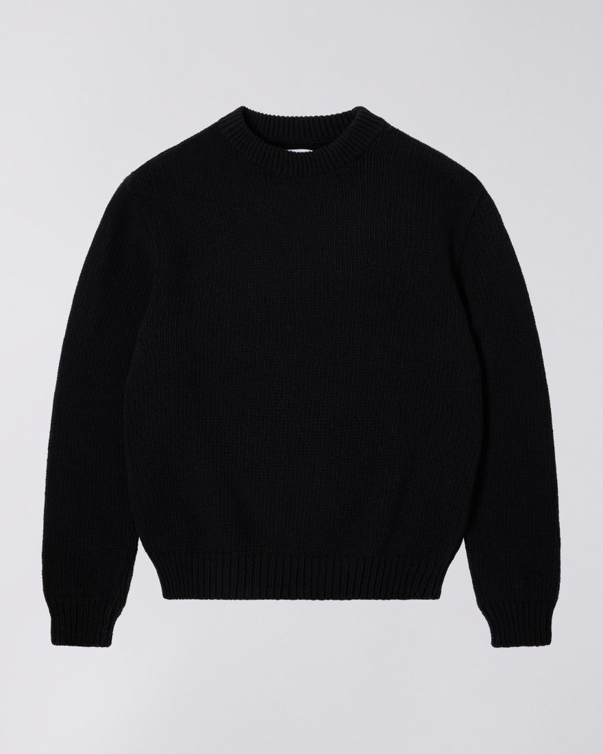 EDWIN Ellis Sweater Black / Baltic
