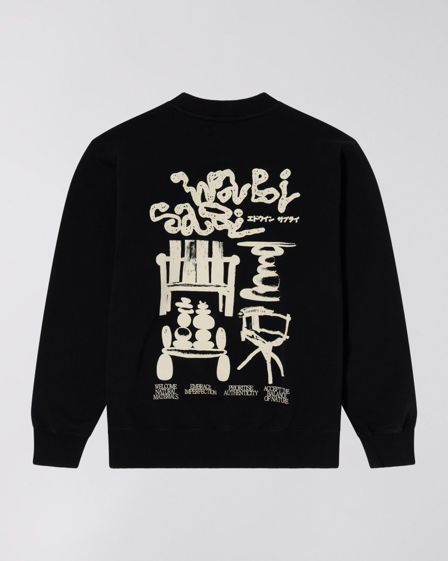 EDWIN Embrace Imperfection Sweat Black