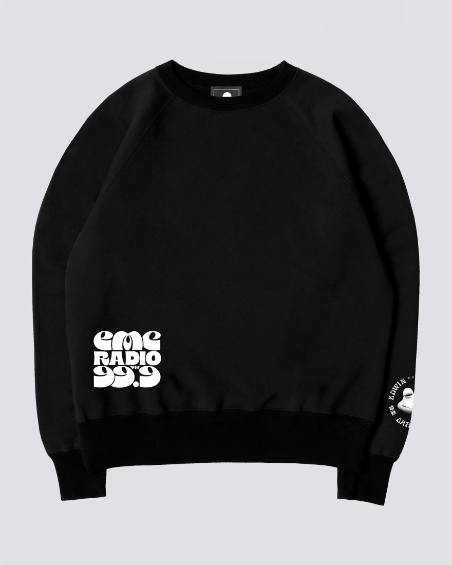 EDWIN EMC Radio Sweat garment washed