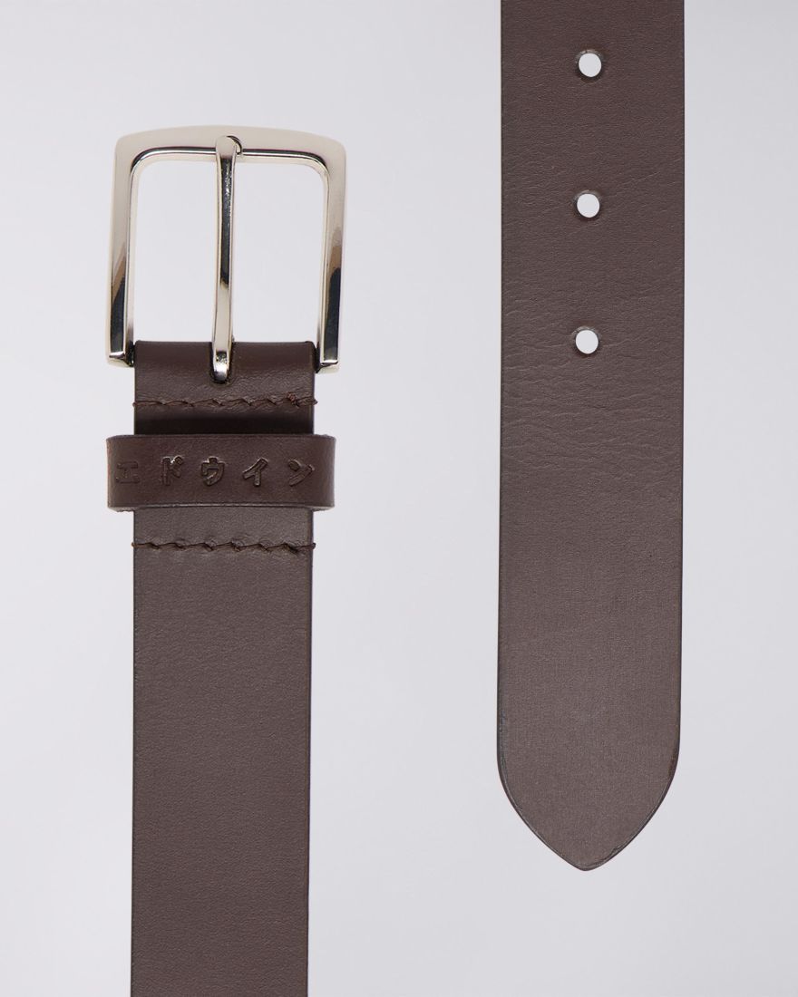 EDWIN Forever Belt Dark Brown