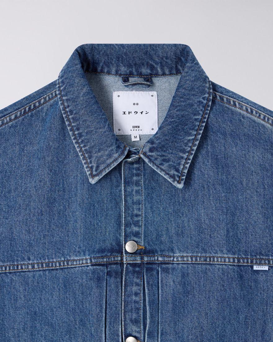 EDWIN Freeland Jacket Mid Stone Wash