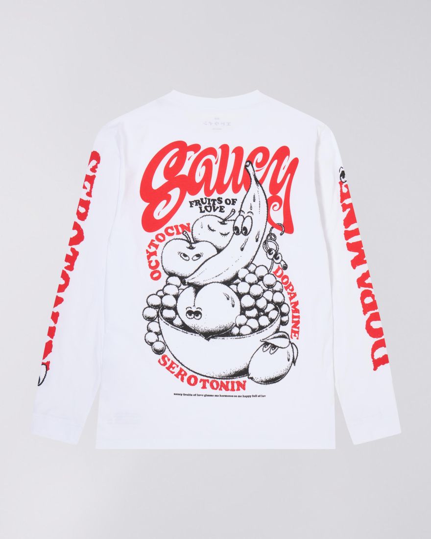 EDWIN Fruits Of Love T-Shirt LS White