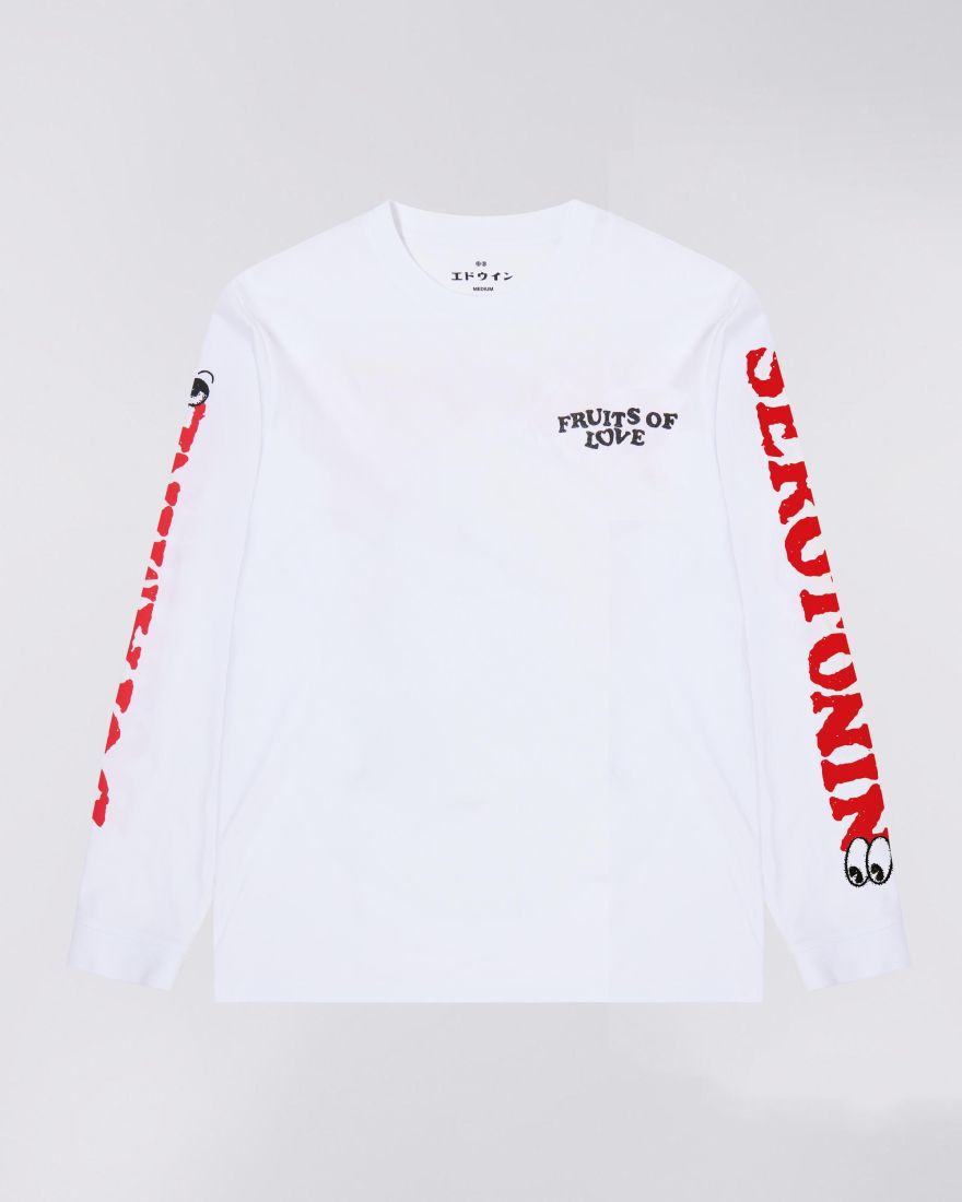 EDWIN Fruits Of Love T-Shirt LS White