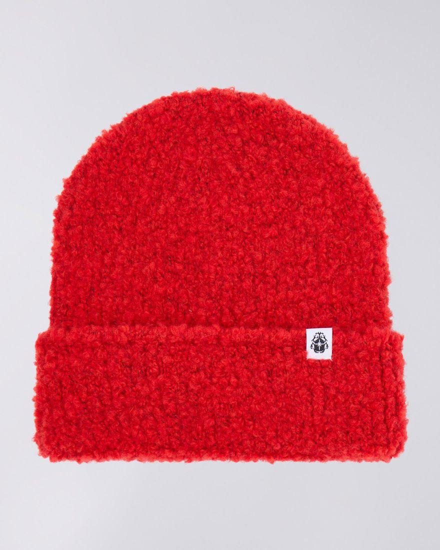EDWIN Fuzzy Beanie Fiery Red