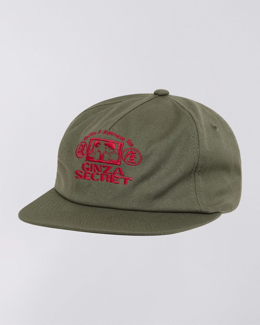 EDWIN Ginza Secret 5 Panel Cap Green Olive
