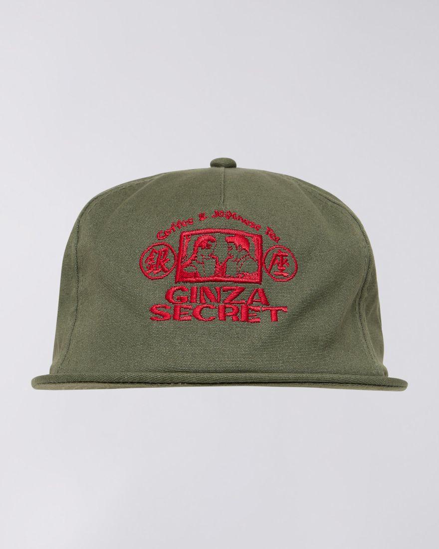 EDWIN Ginza Secret 5 Panel Cap Green Olive