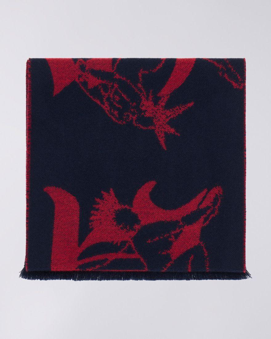 EDWIN Gothic Ladies Scarf Fiery Red
