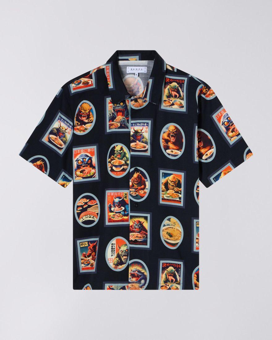 EDWIN Hara Hachi Bun Me Shirt SS Garment Washed