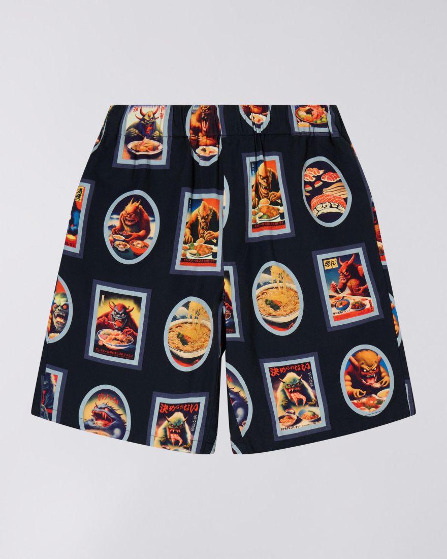 EDWIN Hara Hachi Bun Me Short Garment Washed