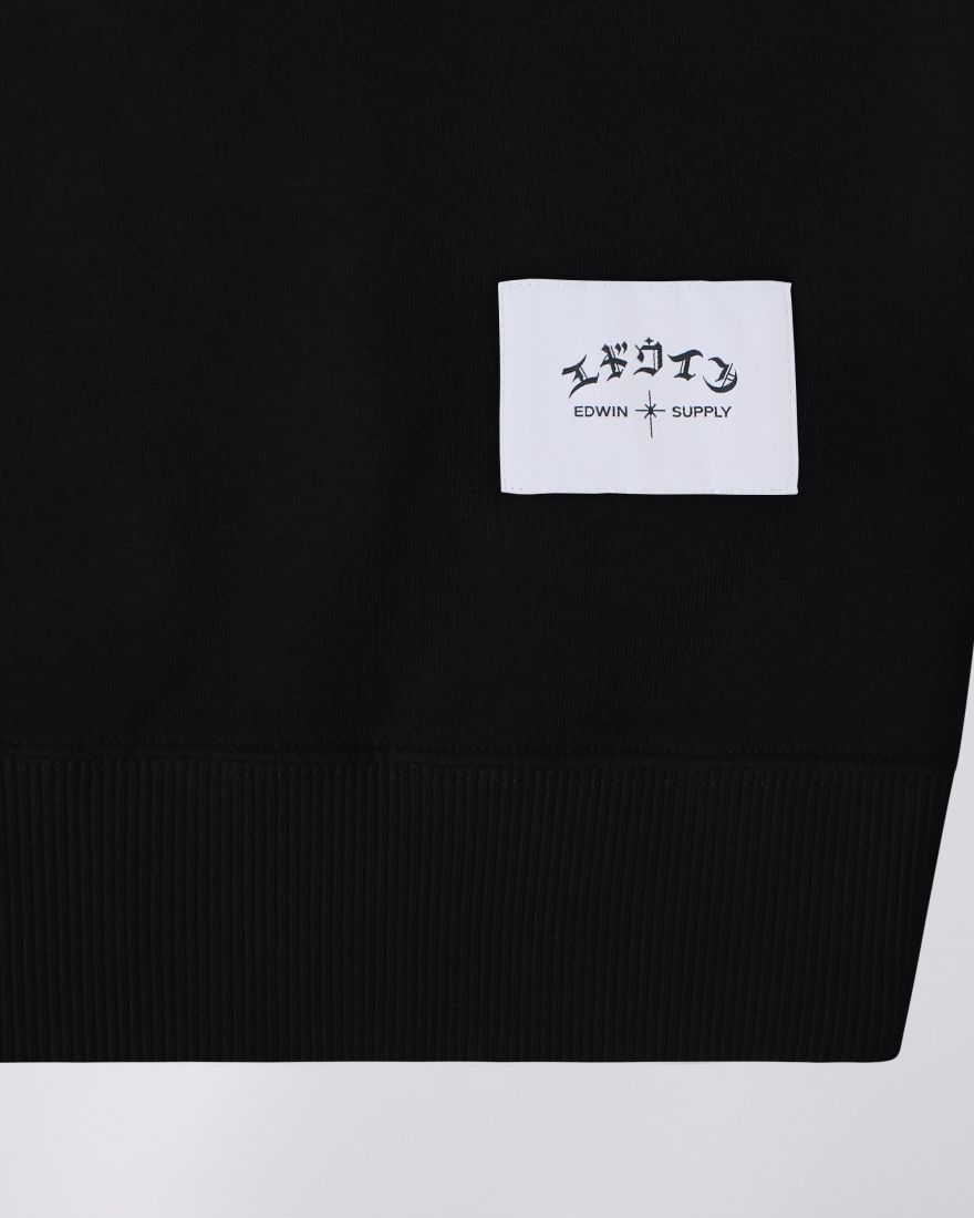 EDWIN High Life Low Levels Sweat Black