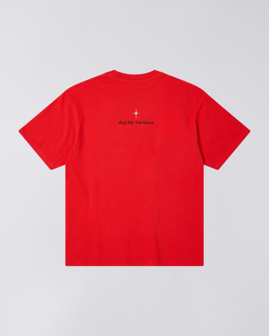 EDWIN High Life Low Levels T-Shirt Fiery Red